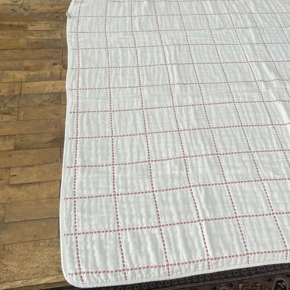 Reversible Kids Towel Pink White Dots Stripes 41